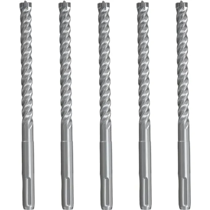 fischer 549933 Broca SDS Plus Quattric II, Bohrer 12 mm Durchmesser, 160 mm Gesamtlänge, 5er Pack