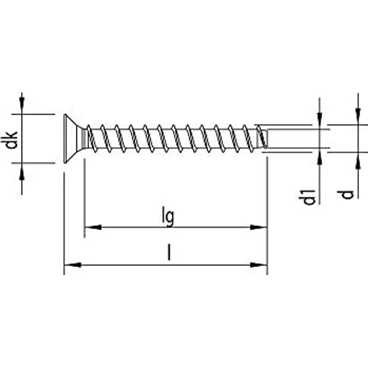 Heco MULTI-MONTI®-plus Befestigungsanker, selbstschneidende Betonschraube, 7,5 mm Durchmesser, 70 mm Länge, 50 Stück, galZn 3 farblos – Bild 2