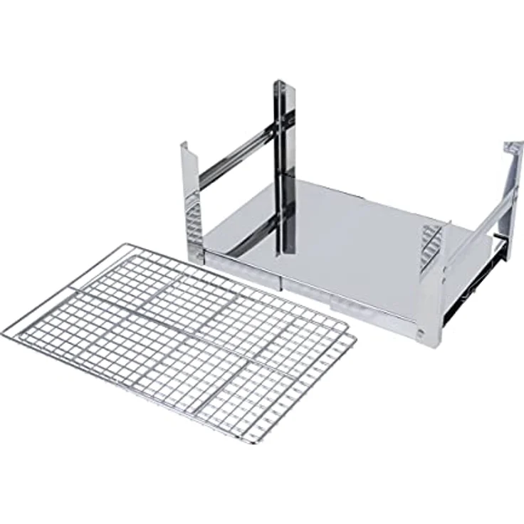 Bo-Camp Compact Deluxe Edelstahl Grill, Silber, 33 x 22,5 x 27,5 cm – Bild 5