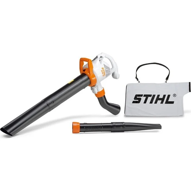 Stihl SHE 71, Elektro Saughäcksler mit geräuschreduziertem Motor und praktischem Fangsack