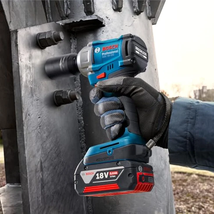 Bosch Professional 18V System Akku Drehschlagschrauber GDS 18V-350 (ohne Akku- Ladegerät), vielseitiges und effizientes Werkzeug mit Drehmomentwahl und bürstenlosem Motor – Bild 3