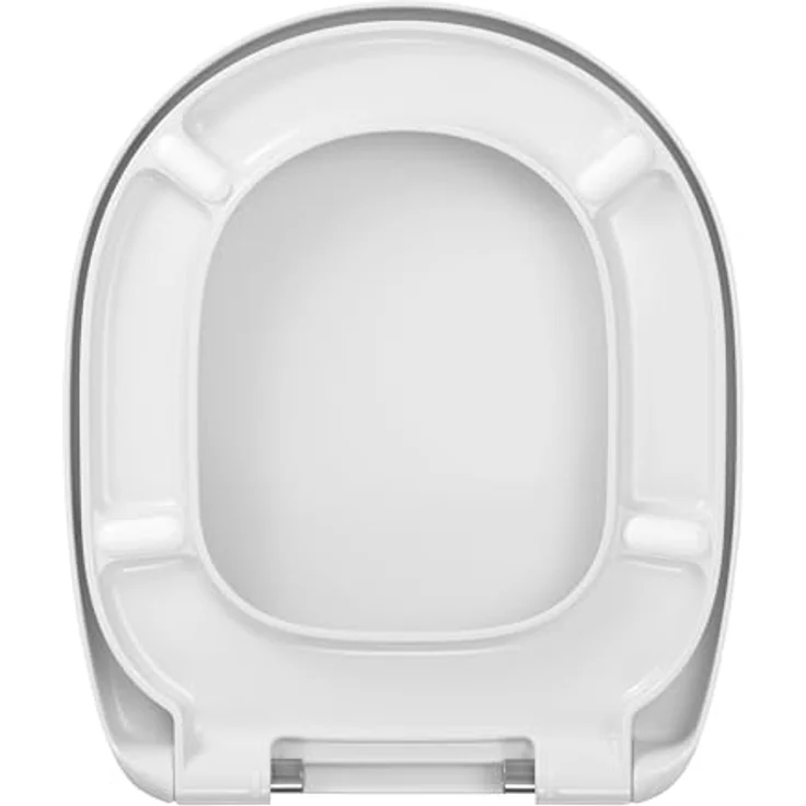 Calmwaters WC-Sitz für Ideal Standard Connect, Duroplast mit Absenkautomatik, abnehmbar, weiße O-Form, bis 250 kg belastbar, Made in EU, Modell 26LP6261 – Bild 9