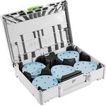 Festool Schleifmittel-Systainer³ SYS-STF D125 GR-Set Granat, Schleifscheiben für VOC Lacke und harte Untergründe, 100-teilig