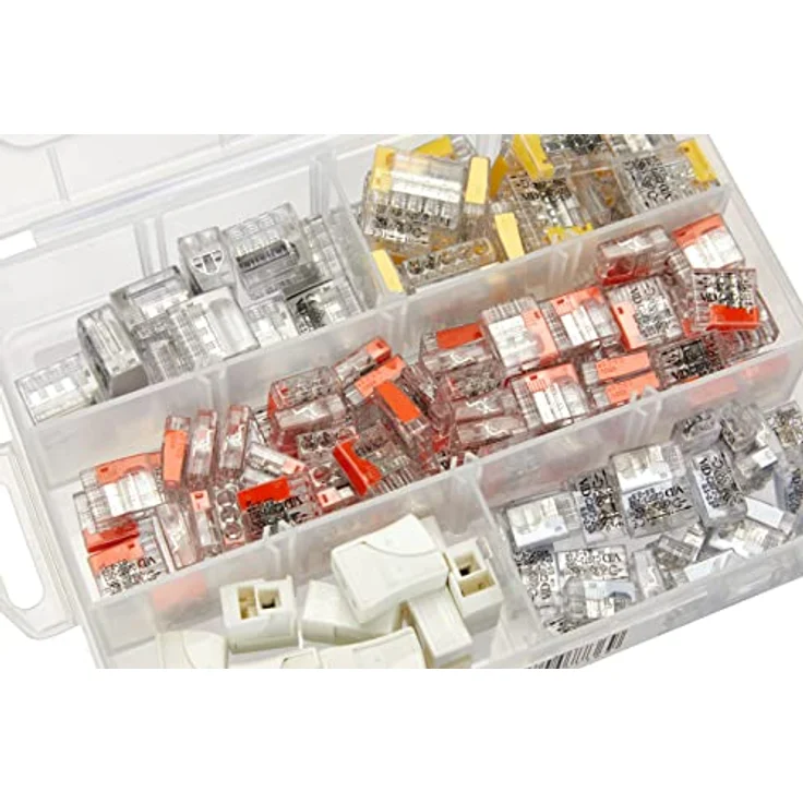 Profi Depot Steckklemmen-Box Kompakt, 150 Stück, 1 mm² - 2,5 mm², platzsparende Verbindungstechnik ohne Werkzeug – Bild 4