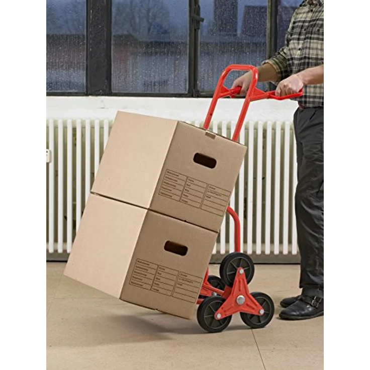 Meister Werkzeuge Stufen-Sackkarre, klappbar, Traglast max. 120 kg, Stahl – Bild 5