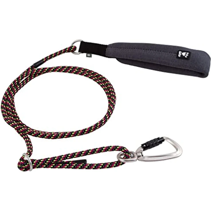 Hurtta Adjustable Seilleine für Hunde, Neon Lakritze, verstellbar, aus recyceltem Polyester, 120-180cm*6mm