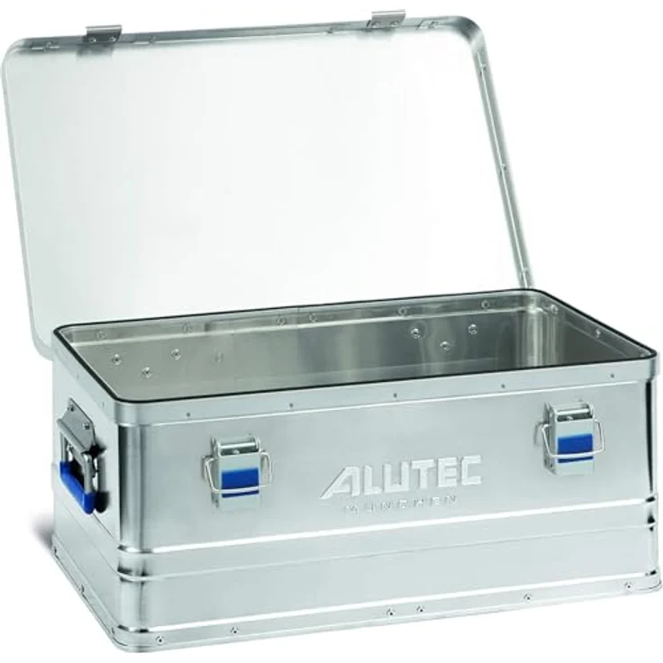 Alutec Transportkiste BASIC 40 - Aluminium Box 40 Liter mit Deckel verschließbar – Bild 2