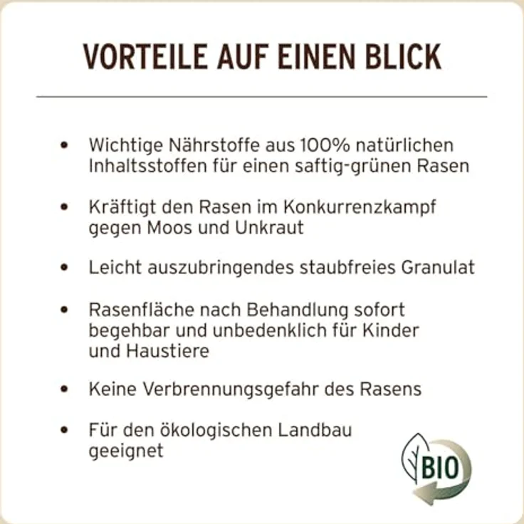 Substral Naturen Bio Rasendünger 500 20 kg – Bild 5