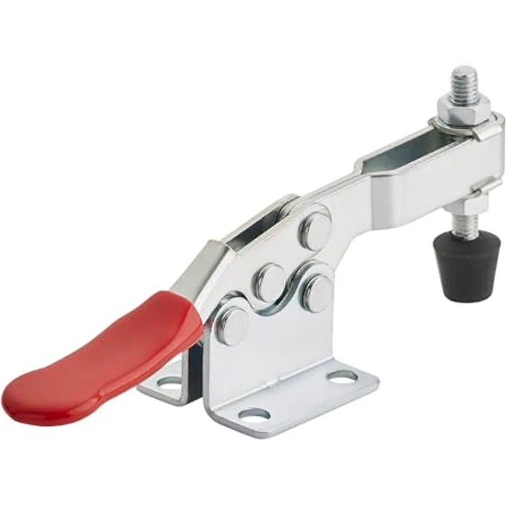 SO-TECH Kniehebelspanner 4er Set, Haltekraft bis zu 90 kg, rot, für präzise Fixierung ohne Verformung – Bild 1