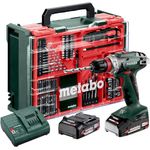 Metabo Akku-Bohrschrauber BS 18 Quick, 18 V, Mobile Werkstatt Set 2 x 2 Ah Li-Ion im Kunststoffkoffer - Preisvergleich