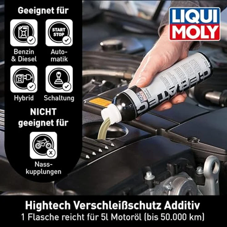 LIQUI MOLY 3721 CeraTec Keramik Verschleißschutz Motoröladditiv Öl Additiv 300ml – Bild 3
