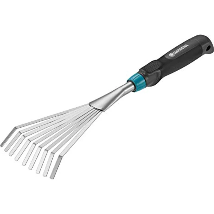 GARDENA Comfort Kleingeräte-Set: ideales Set für Blumenbeet und Balkon bestehend aus Blumenkelle, Kleinbesen und Blumenrechen (8964-60) – Bild 2