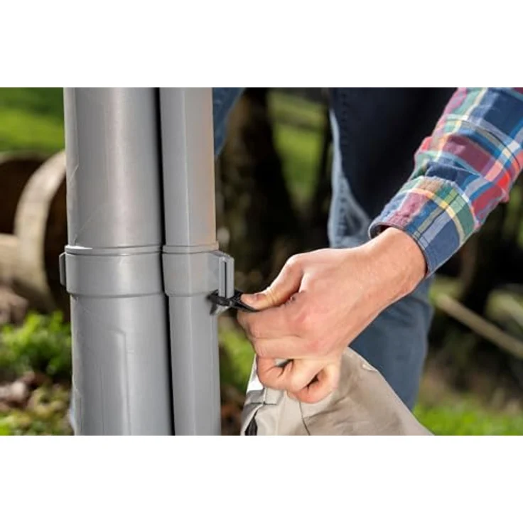 Ikra 3-in-1 Laubsauger + Laubbläser, Akku-Gerät mit 210 km/h Blasgeschwindigkeit, grau-rot, inkl. 45-Liter-Auffangbeutel und Schnellader – Bild 20