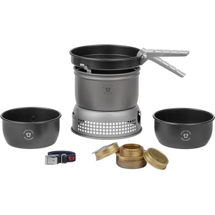 Trangia 27, Campingkocher für 1-2 Personen, ultraleichtes Aluminium mit Antihaft-Beschichtung