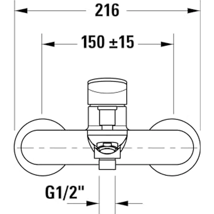 Duravit Wave Einhebel-Wannenmischer Aufputz, 178 mm Ausladung mit Keramikkartusche und Luftbeimischung für weichen Wasserstrahl, WA52300000 – Bild 8