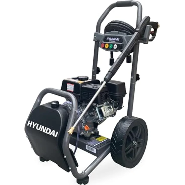 HYUNDAI HYW3400P, Benzin-Hochdruckreiniger mit 5 PS, 234 bar, 540 l/h und 10m Schlauch – Bild 1