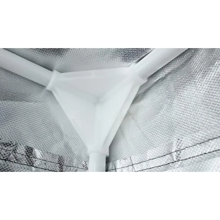 Hongyi Growbox 300x150x200 cm, Indoor Anzucht Growzelt Pflanzenzelt Schwarz mit hochreflektierender Aluminiumfolie – Bild 8