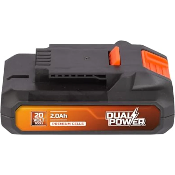 POWERPLUS Dual Power Akku POWDP9021-20V, 2,0Ah - leistungsstarke Akku-Plattform für 20V-Werkzeuge mit Leistungsanzeige-LEDs, ideal für Akkuschrauber, Bohrmaschine und Bohrschrauber – Bild 2