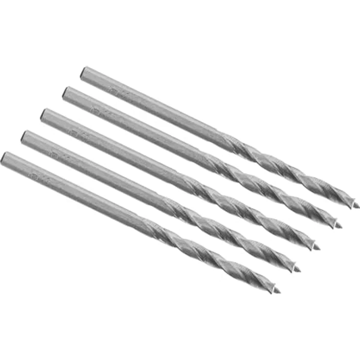 Ent European Norm Tools - ENT 50035 HSS-G Holzspiralbohrer 3,5 mm in der 5er Packung geschliffener HSS Holzbohrer mit Vorschneider – Bild 2