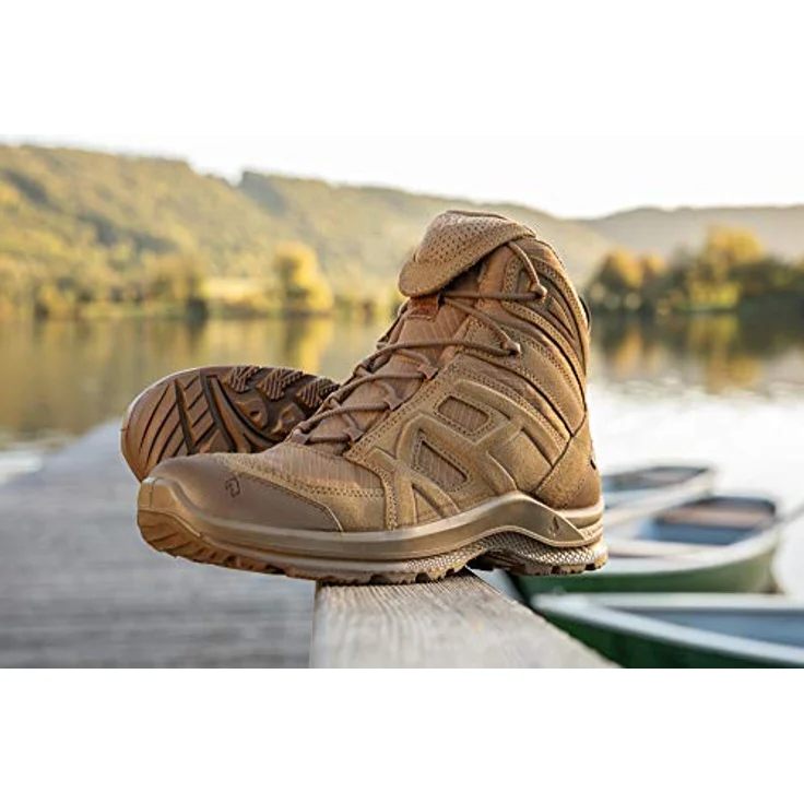 haix BLACK EAGLE Athletic 2.0 V GTX MID Wanderschuh, Veloursleder/Textil, wasserdicht, komfortable Einlage, coyote – Bild 4