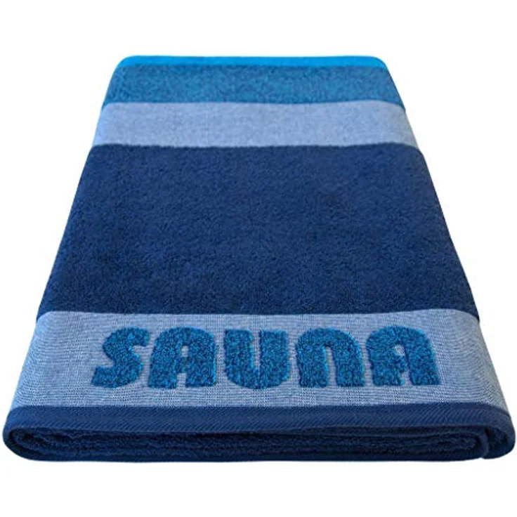 Dyckhoff Saunatuch Sauna Stripe blau Saunatuch 100 x 200 cm – Bild 3