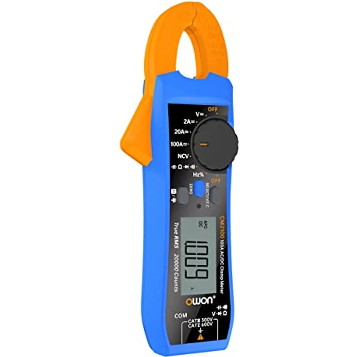 OWON CM2100 Digitales Stromzangenmessgerät Smart Electrical Tester 600V AC/DC True RMS VFC Diodenmultimeter, tragbar und handlich – Bild 5