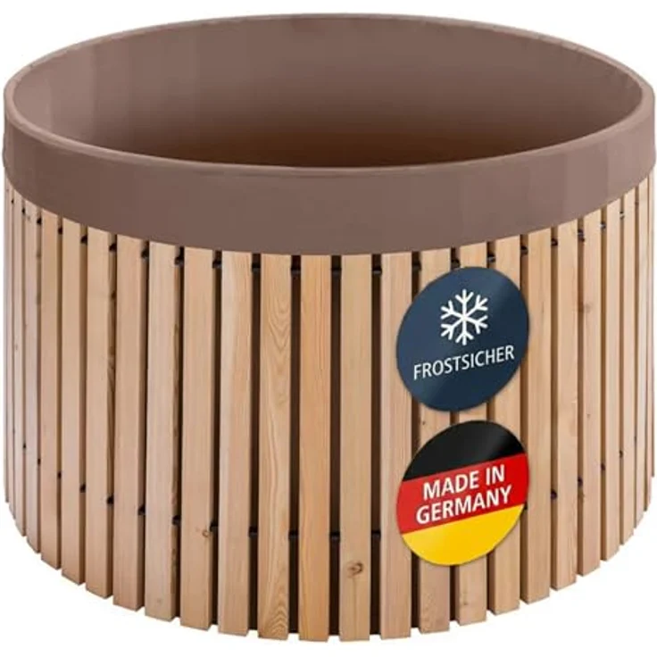 Ing. G. Beckmann FL100 KG Regenfass, natur, 124 x 124 x 88 cm, 1000 L – Bild 2