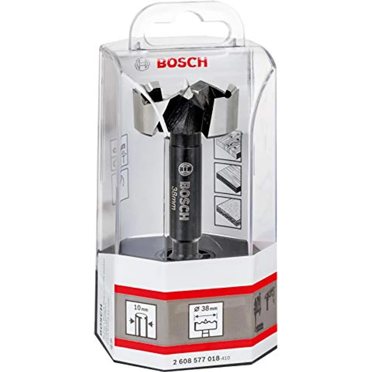 Bosch Accessories 2608577018 Forstnerbohrer 38 mm, Präzisionsbohrer für Holz mit optimaler Schnittleistung und 3-seitigem Schaft – Bild 2