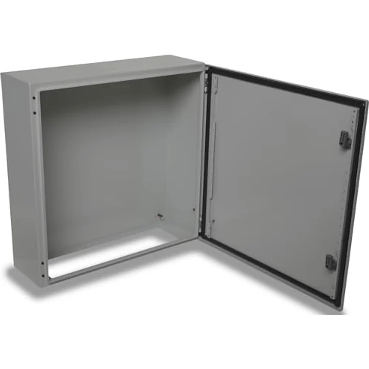 BOXEXPERT Verteilerkasten Treva, IP66 wasserdichtes Stahlblechgehäuse 600x600x200mm, grau, IK10 schlagfest, wetterfest für Outdoor-Installationen – Bild 2