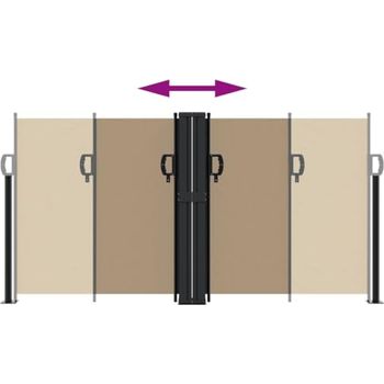 VidaXL Seitenmarkise 600x160 Cm – Ausziehbarer Sicht- & Sonnenschutz Für Balkon