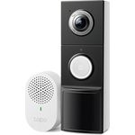 TP-Link Tapo D235 Video-Türklingel Akku/Festverdrahtet (Video Doorbell) | 2K 5MP, Farbe Nachtsicht, 180° ultrabreiten Sichtfeld, 10000 mAh Nicht entfernbarer Akku, Mit Chime, Alexa