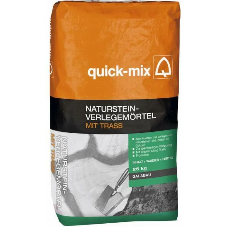 Mörtel Quick-Mix Natursteinverlegemörtel 25 kg abbindender Dickbettmörtel