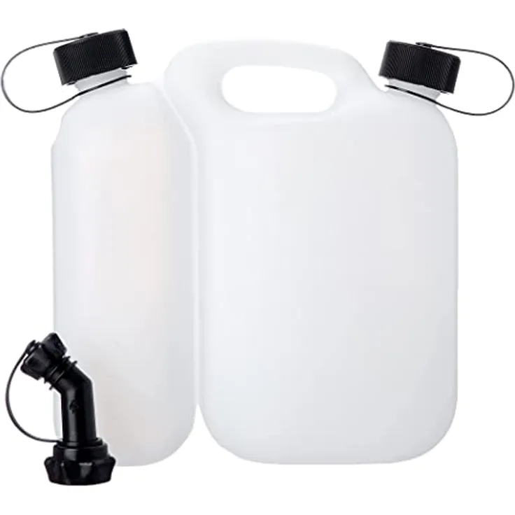 Oregon Kombi-Kanister für Kraftstoff und Kettenöl, 5L + 3L, Transparent