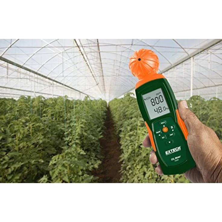 Extech CO240 Kohlendioxid-Messgerät 0 - 9999 ppm mit Temperaturmessfunktion, mit USB-Schnittstelle, mit Datenloggerfunktion – Bild 2