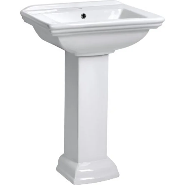 KERRA Spülstein Waschbecken Keramik Pharao Retro Waschtisch Mit Säule