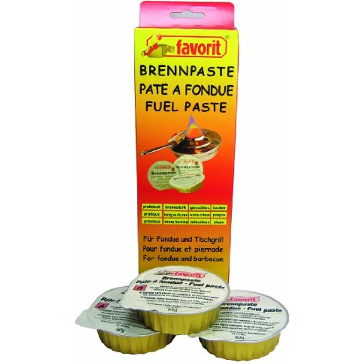 Favorit 1811 Brennpaste 3 x 80 g Einwegschalen – Bild 2