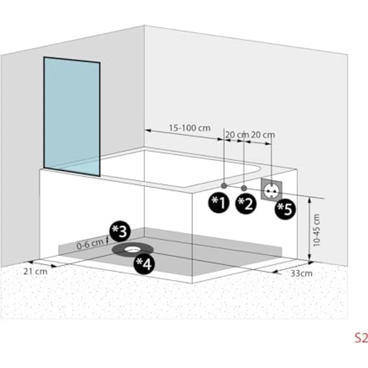 AcquaVapore Komplettdusche Kombi Duschkabine Seniorenwanne mit Tür S17D-EH-R-EC, Sicherheitsglas ESG, inklusive Duschwanne, Schnelle Reinigung, Überlauf Abfluss – Bild 5