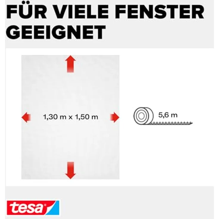 tesa Fliegengitter Standard Klettband 1,3x1,5m weiß – Bild 3