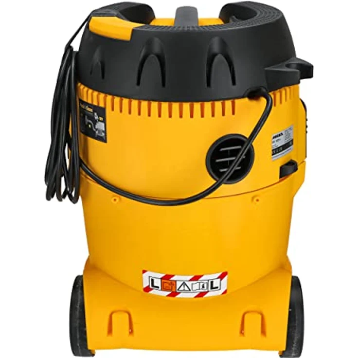 MIRKA 1025 L P&C Industriestaubsauger, Nass- und Trockensauger mit 1000 W, 25 Liter, Adapter für Schleifmaschinen, Schwarz, Gelb – Bild 4