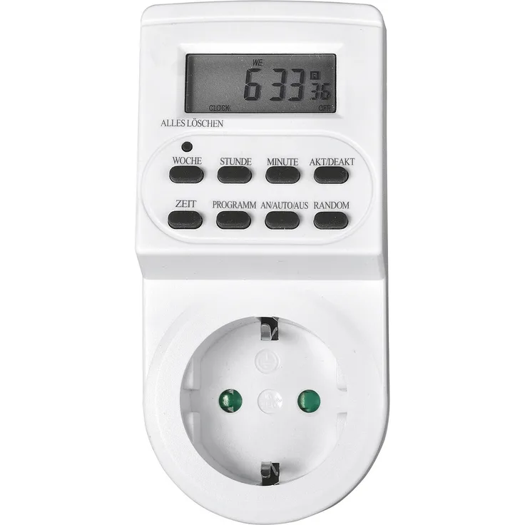 HEITECH Wochen-Zeitschaltuhr elektronisch weiß