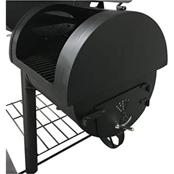 Barbecue El Fuego Smoker Edmonton Grillwagen BBQ Holzkohlegrill Räucherofen, Grillfläche 69 x 34 cm – Bild 5