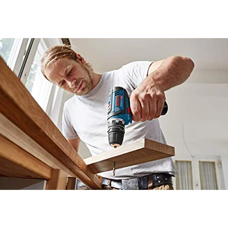 Bosch Professional Akku-Bohrschrauber GSR 12V-15 mit 2 Akkus 12 V, 2,0 Ah im Karton, Schwarz, Blau – Bild 8