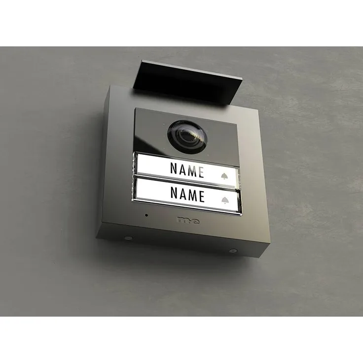 M-e modern-electronics VDV-2020A Video-Türsprechanlage Kabelgebunden, RFID Außeneinheit Anthrazit