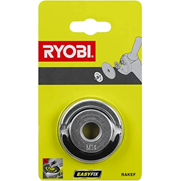 Ryobi Easyfix-Mutter für Winkelschleifer RAKEF, werkzeugfreie Feststellmutter für M14 Gewinde – Bild 2