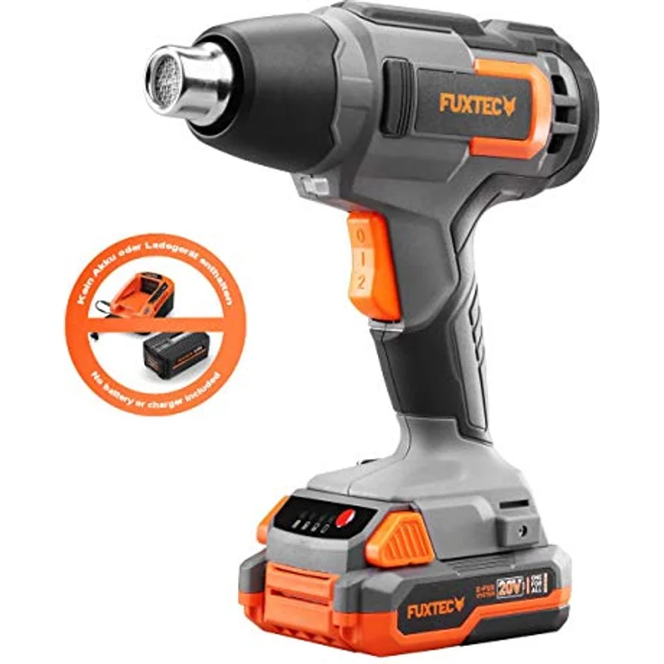 FUXTEC 20V Akku Heißluftpistole FX-E1HLP20 - ohne Akku/Ladegerät – Bild 2