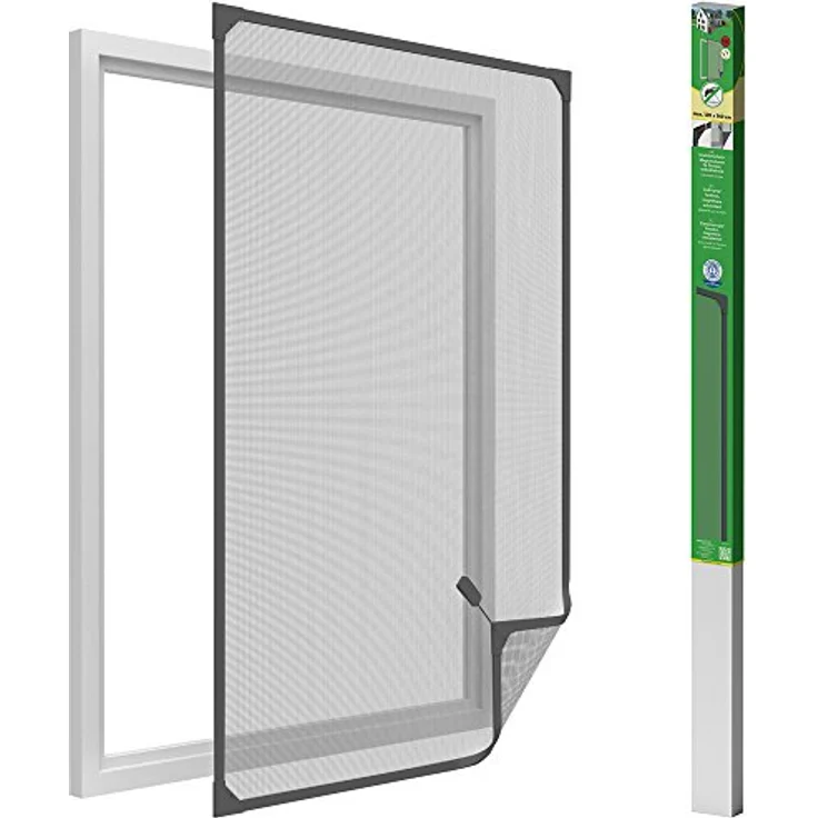 easy life Insektenschutz Fenster 120 x 140cm anthrazit – Bild 2