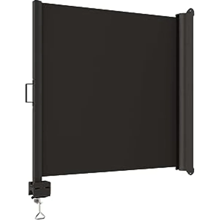 Balkonmarkise Balkon Sichtschutz anthrazit H80 ausziehbar bis 200cm 301820207-HE – Bild 1