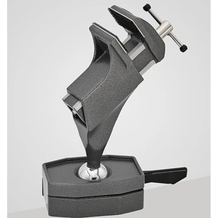 BERNSTEIN TOOLS FOR ELECTRONICS Gelenkschraubstock Kugelgelenk-Schraubstock SPANNFIX zum Anklemmen (Klett)+9-900-K50-SET, ergonomische Haltung, verschiedene Spannbacken, magnetische Anbringung – Bild 7