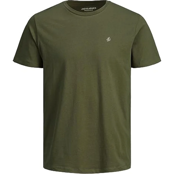 Jack & Jones Jorijxj Herren Shirt, Rundhalsausschnitt, Baumwolle, 5er-Pack, Blau, Schwarz, Grün, Grau, Weiß, (L) – Bild 2