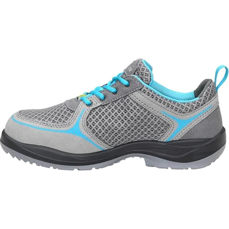 ELTEN MILA aqua Low ESD S1 74720 Damen Sicherheitsschuh, Grau-Türkis, mit Stahlkappe und orthopädischer Zulassung – Bild 6